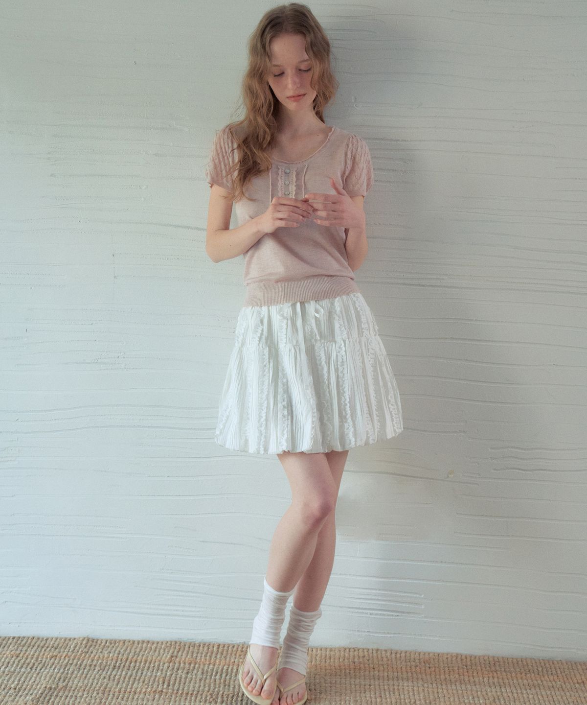 아우어노스텔지아(OURNOSTALGIA) Sugar Pumpkin Skirt_2COLOR(OB6SK08)
