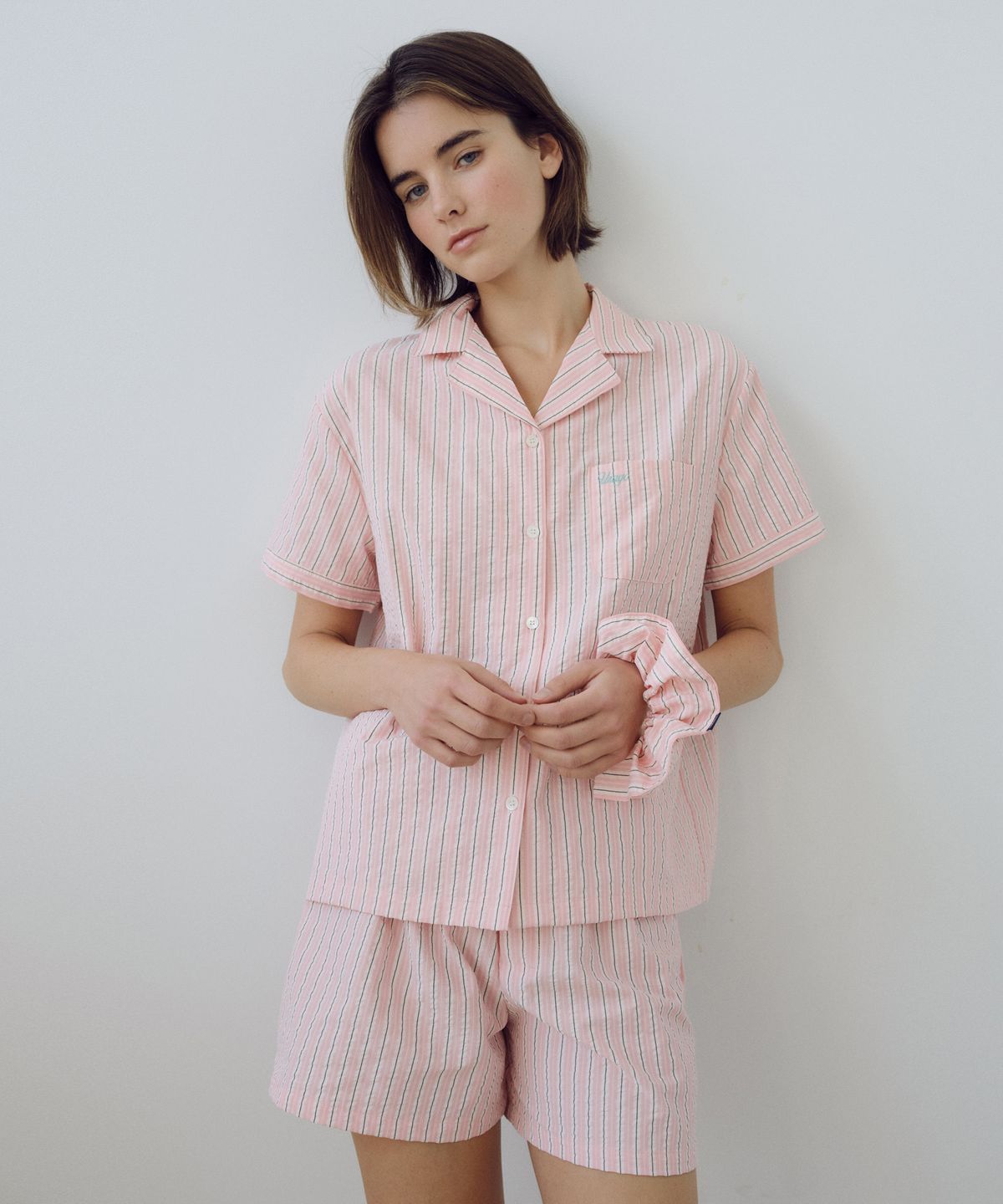 유라고(URAGO) [SET] Stripe pajama set