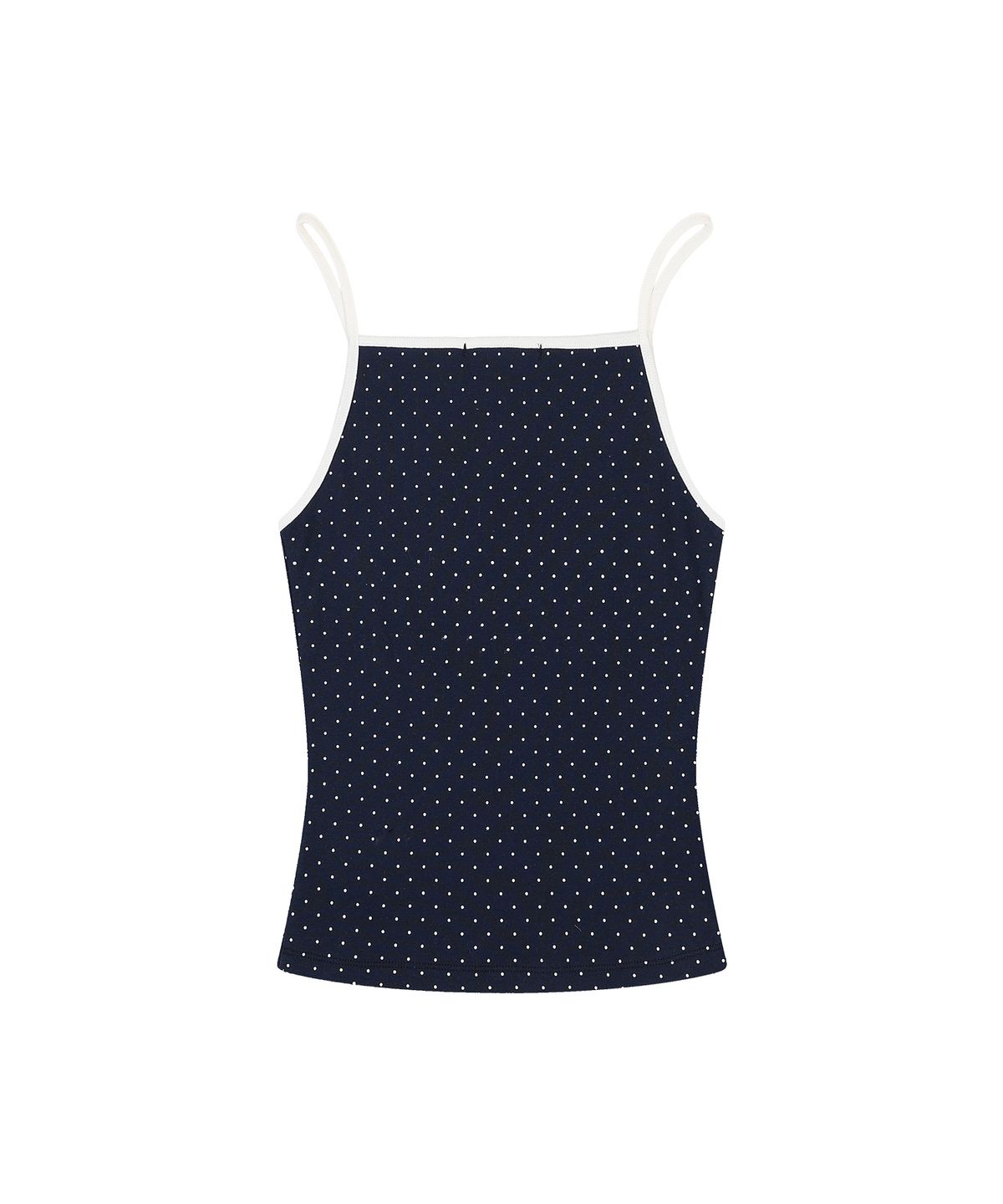 델리센트(DELICCENT) 도트 배색 나시 [NAVY]