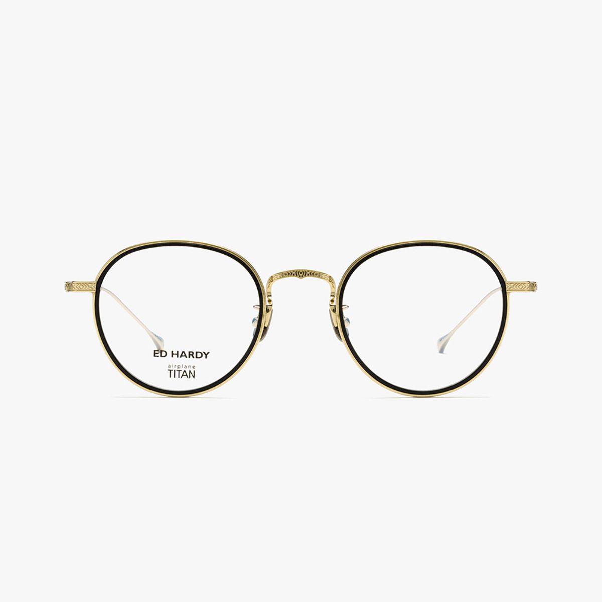 에드하디아이웨어(EDHARDY EYEWEAR) 안경테(ED5023 GOLDBLACK 49)
