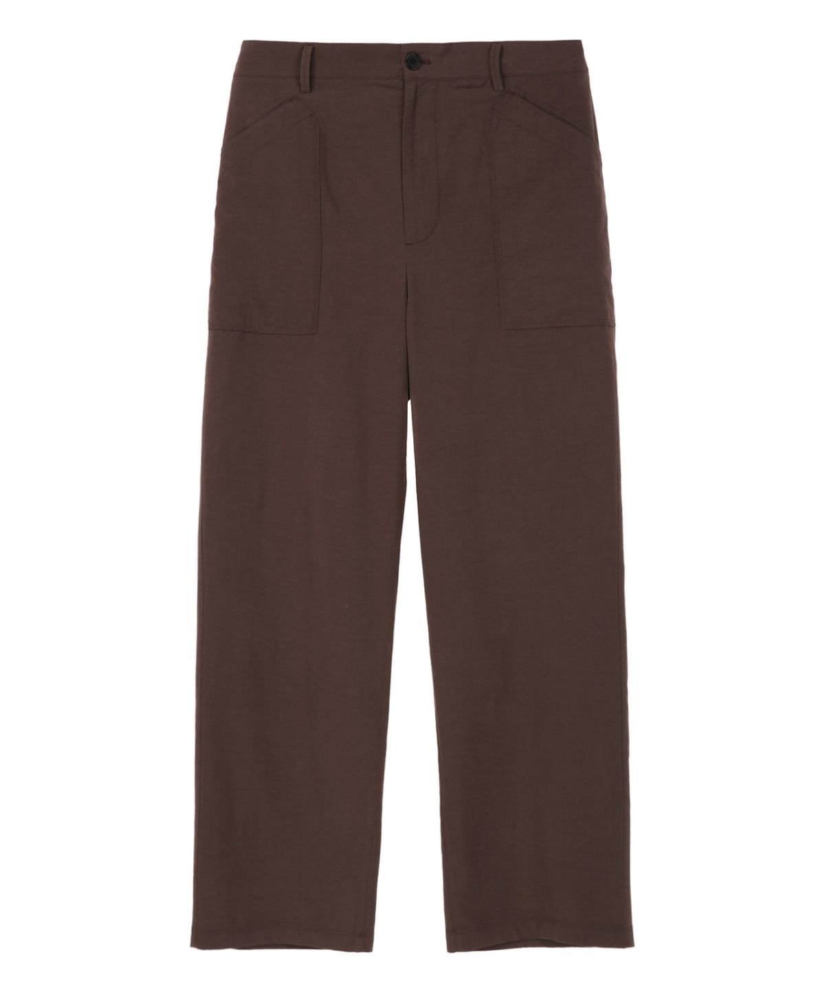 질스튜어트뉴욕 맨(JILLSTUART NEWYORK MEN) 린넨 블렌드 셋업 팬츠 - 브라운 (JNPA6B512W2)