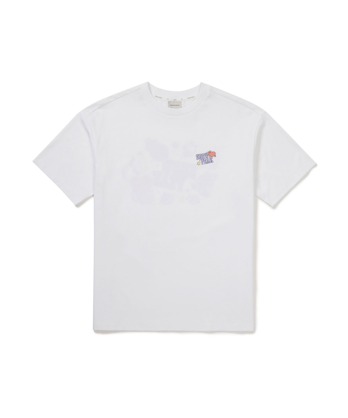 스노우피크 어패럴(SNOWPEAK APPAREL) [스노우피크 I BT21] 여성 그래픽 반팔 티셔츠 (S26MWFTS92) White