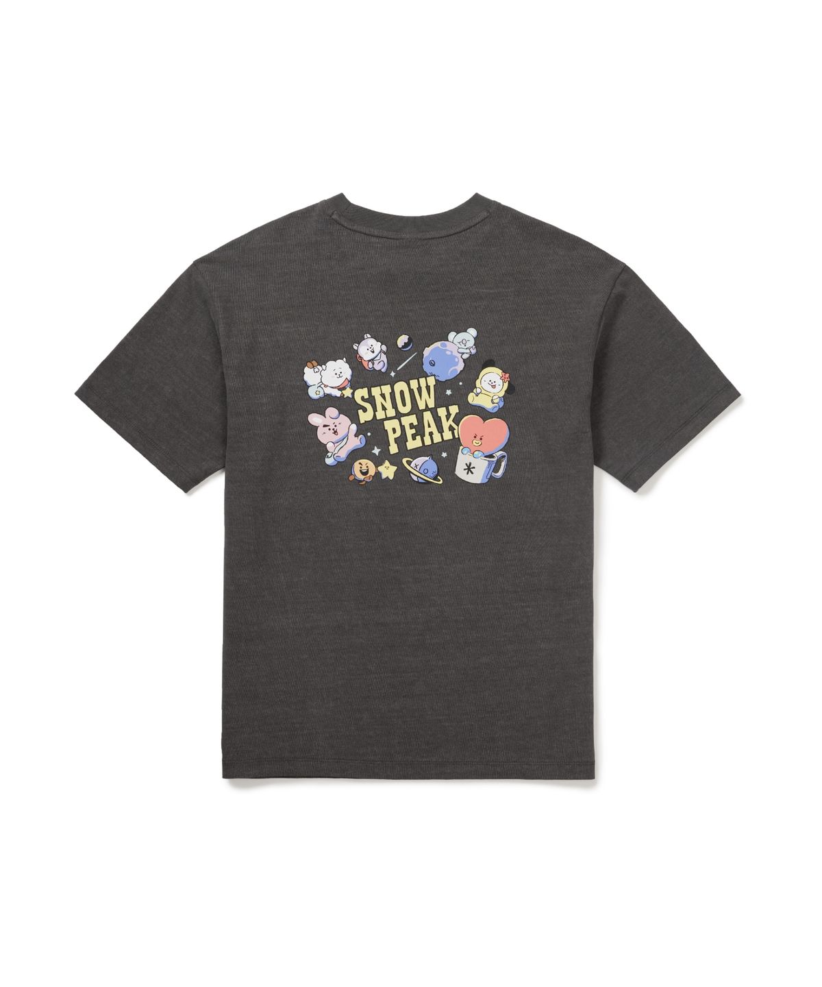 스노우피크 어패럴(SNOWPEAK APPAREL) [스노우피크 I BT21] 여성 그래픽 반팔 티셔츠 (S26MWFTS92) Dark Charcoal