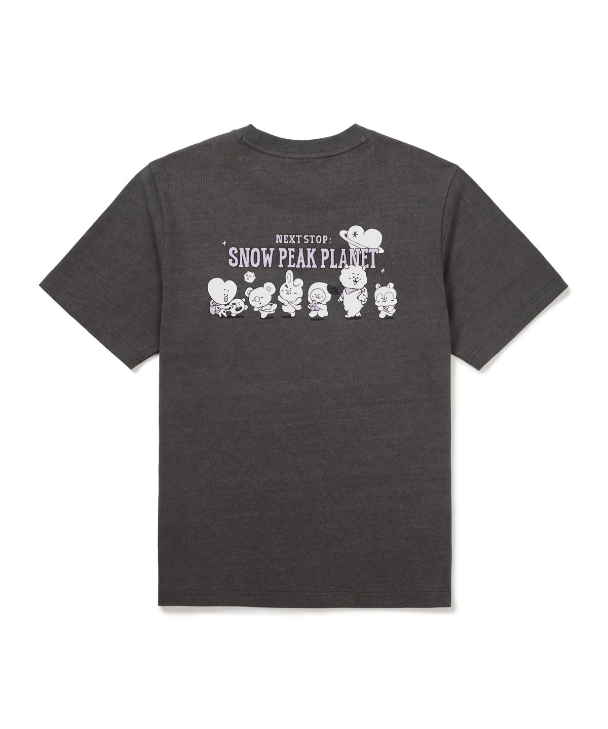스노우피크 어패럴(SNOWPEAK APPAREL) [스노우피크 I BT21] 그래픽 반팔 티셔츠 (S26MUFTS90) Dark Charcoal