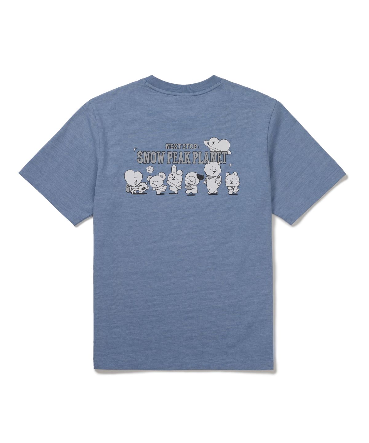 스노우피크 어패럴(SNOWPEAK APPAREL) [스노우피크 I BT21] 그래픽 반팔 티셔츠 (S26MUFTS90) Blue