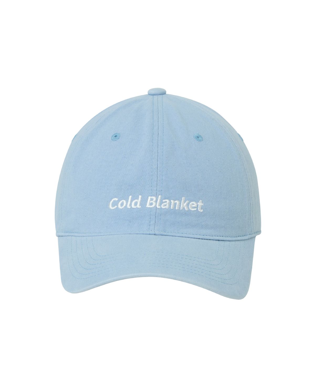 콜드블랭킷(COLD BLANKET) 브리티시 빈티지 워시드 코튼 데님 볼캡 연청