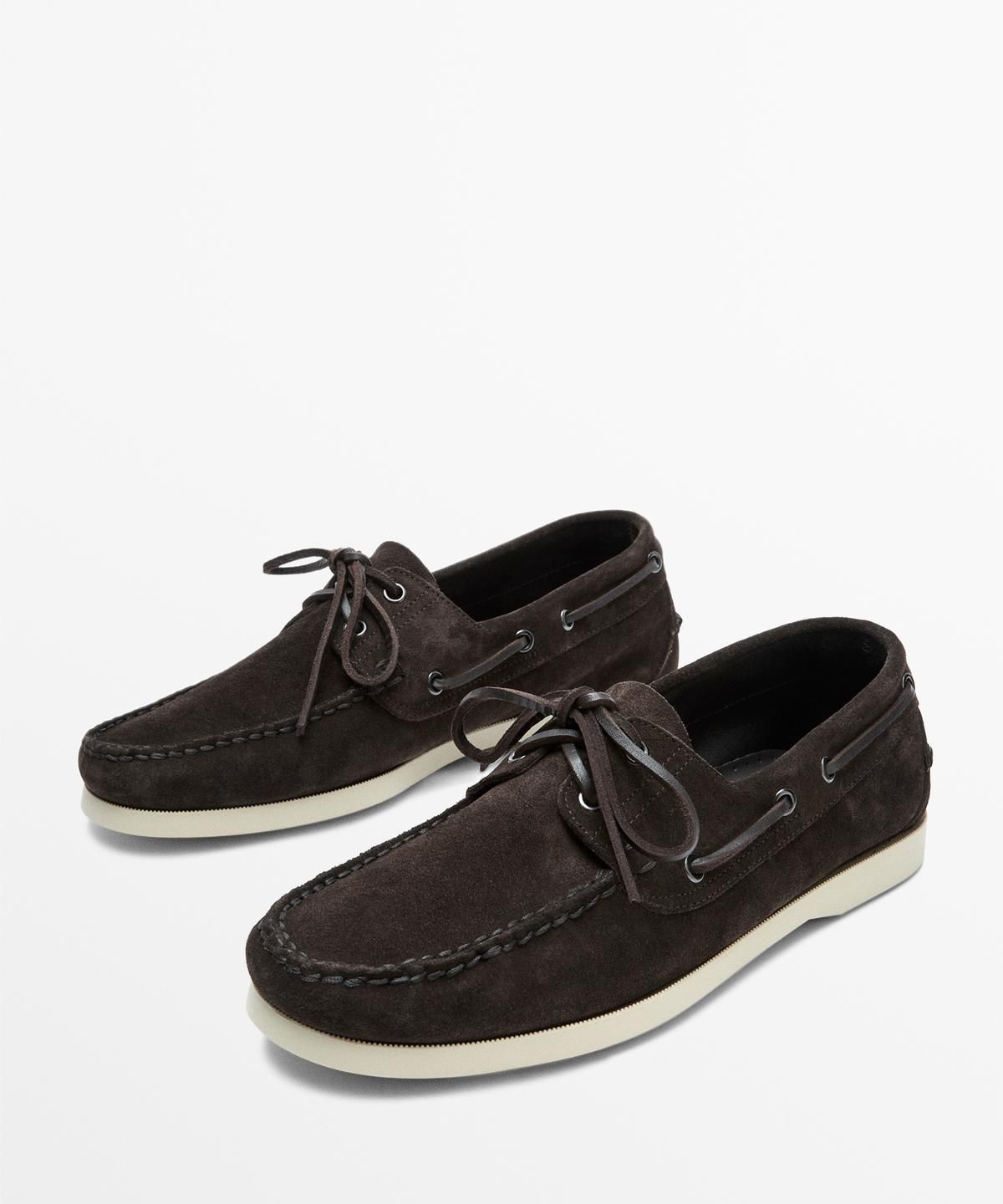 마시모두띠(MASSIMO DUTTI) 가죽 보트 슈즈
