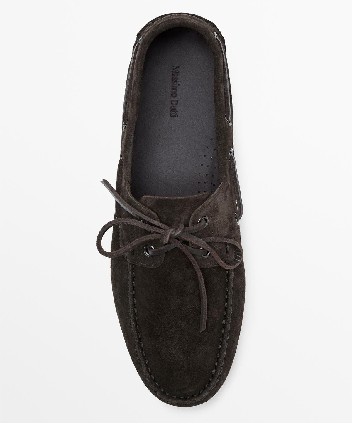 마시모두띠(MASSIMO DUTTI) 가죽 보트 슈즈