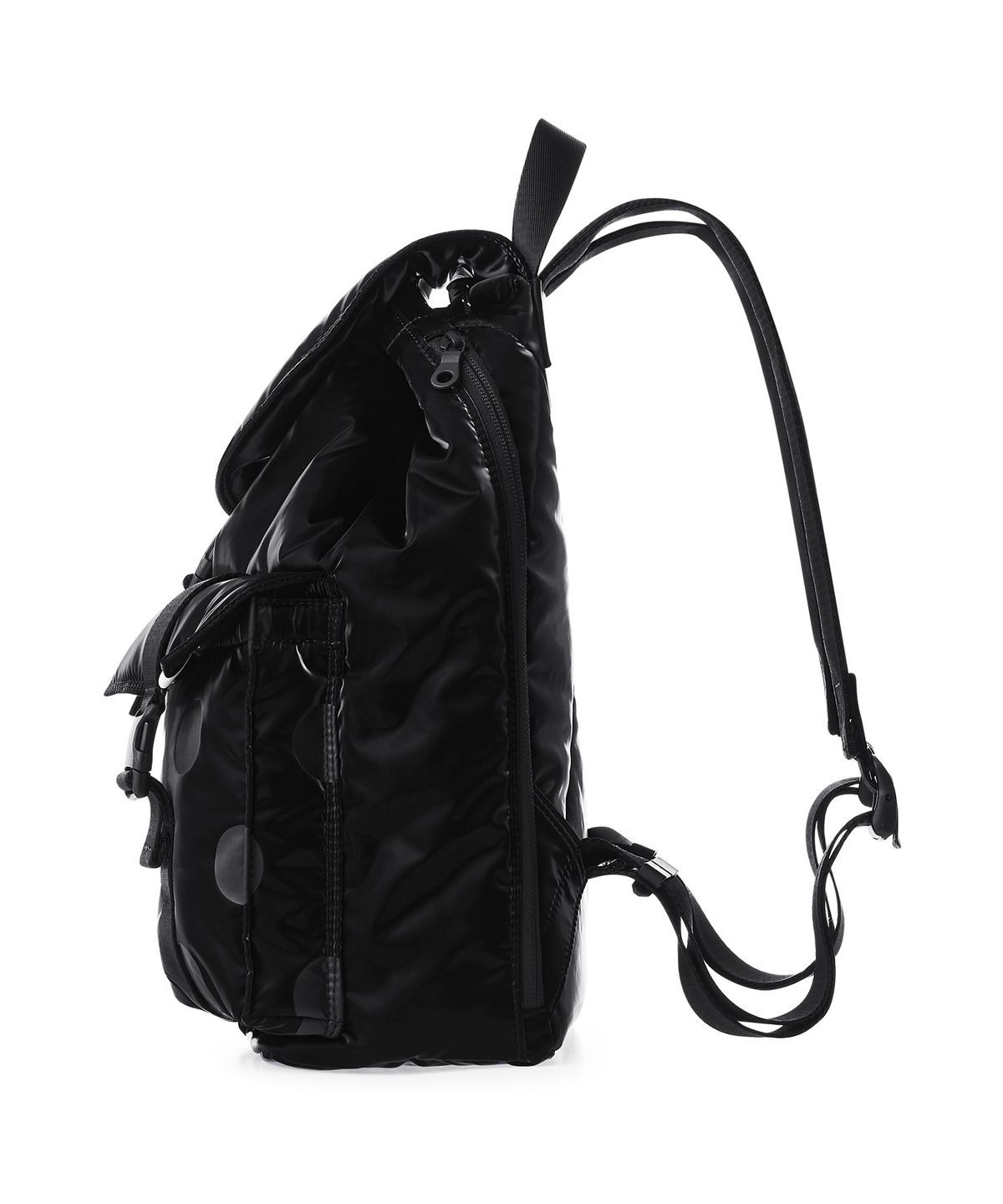 스위치(SWEETCH) CITY BOYS RUCKSACK 001 S Glossy Black Polka Dot