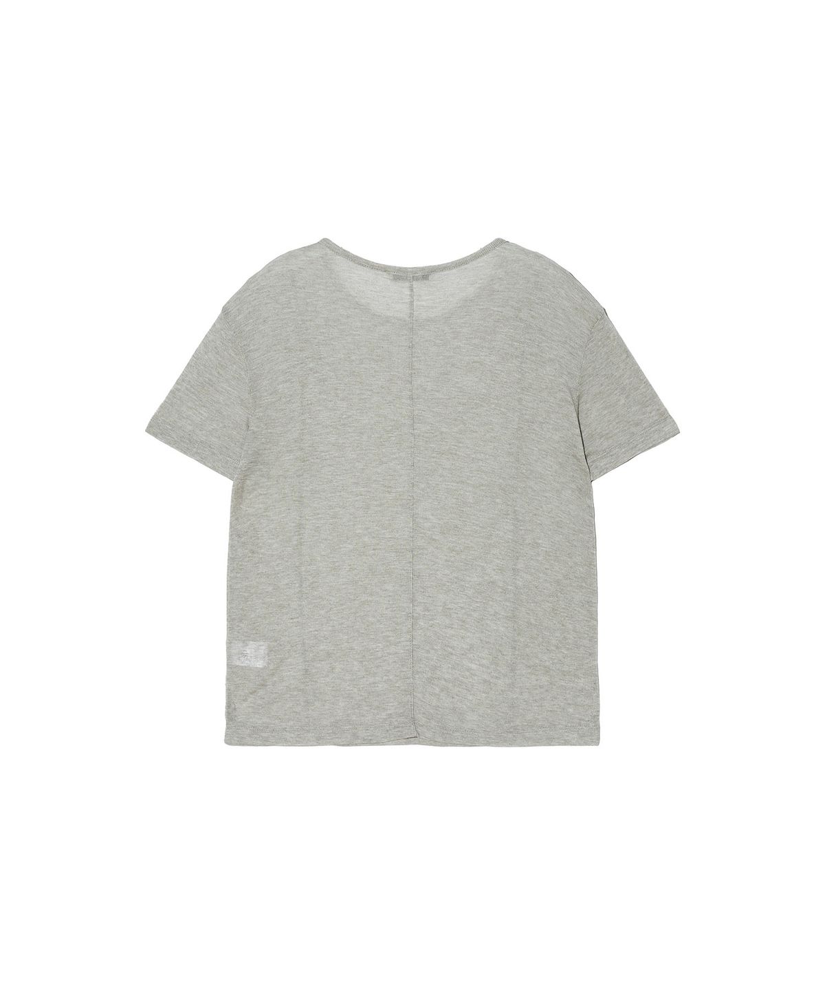 그라스플랜(GRASPLAN) See-Through Tencel Wool T-shirt_Warm Gray