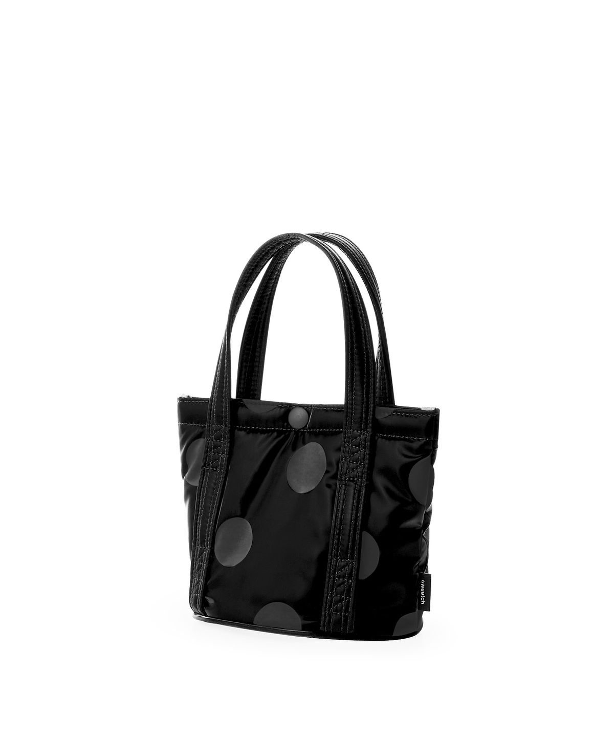 스위치(SWEETCH) TOTE BRIEF 001 XS Glossy Black Polka Dot