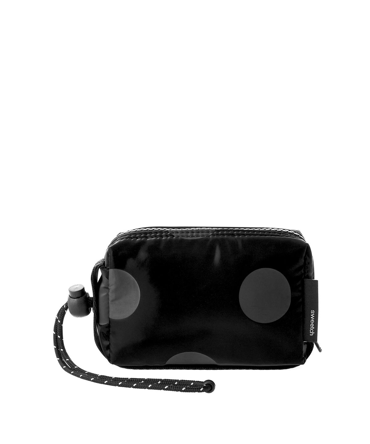스위치(SWEETCH) CAMERA POUCH 001 Glossy Black Polka Dot