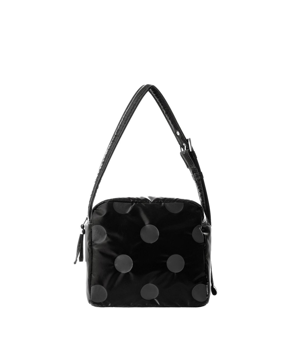 스위치(SWEETCH) SHOULDER BAG M Glossy Black Polka Dot