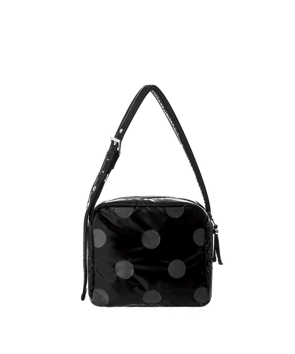 스위치(SWEETCH) SHOULDER BAG M Glossy Black Polka Dot