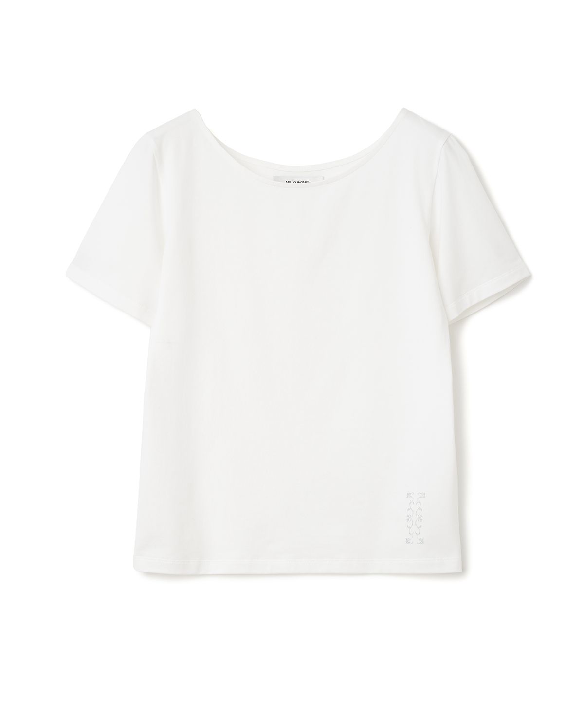 밀로 우먼(MILLO WOMEN) 소프트 바이닝 보트넥 티셔츠 [아이보리]
