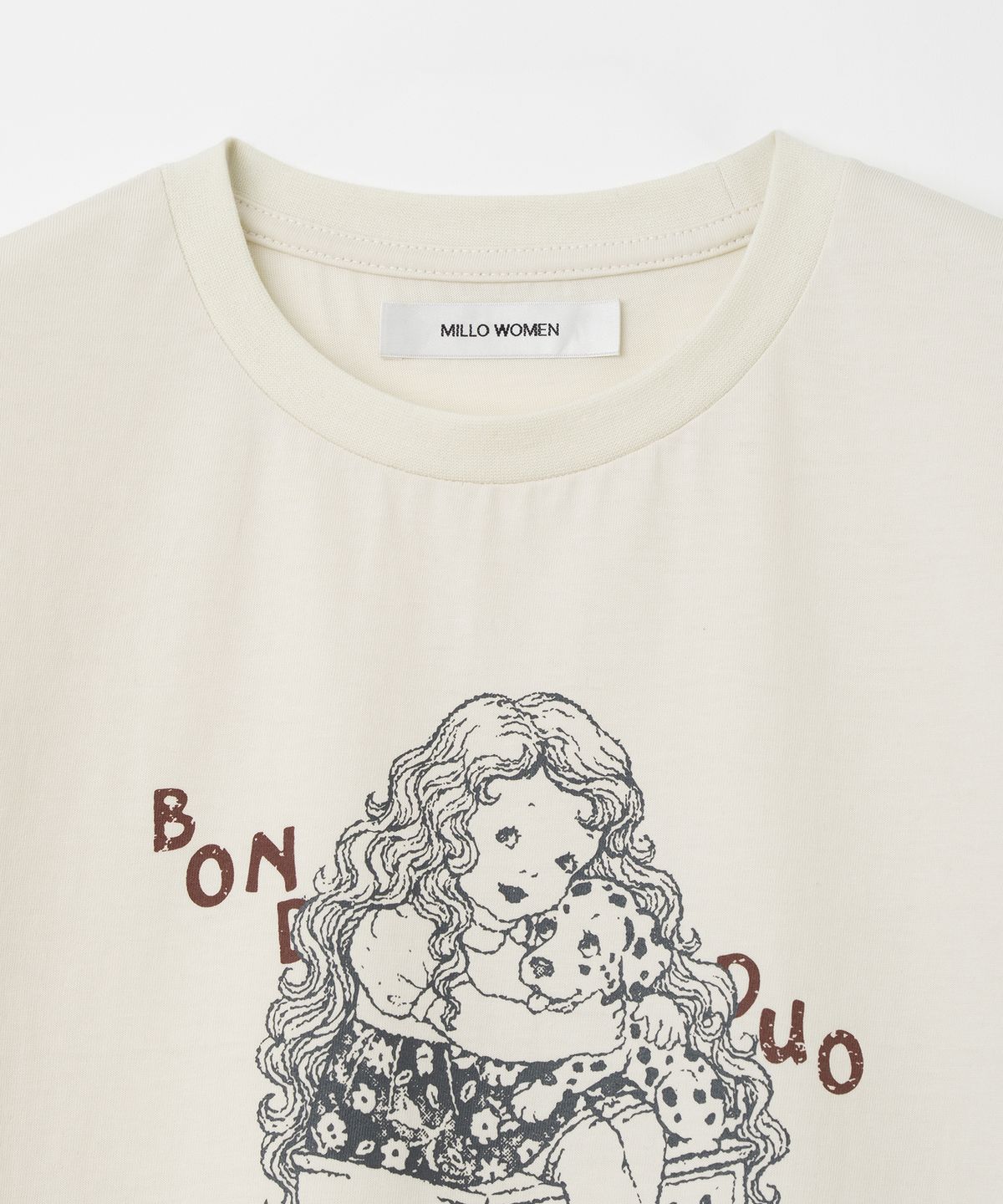 밀로 우먼(MILLO WOMEN) 리틀 포트레이트 티셔츠 [크림]
