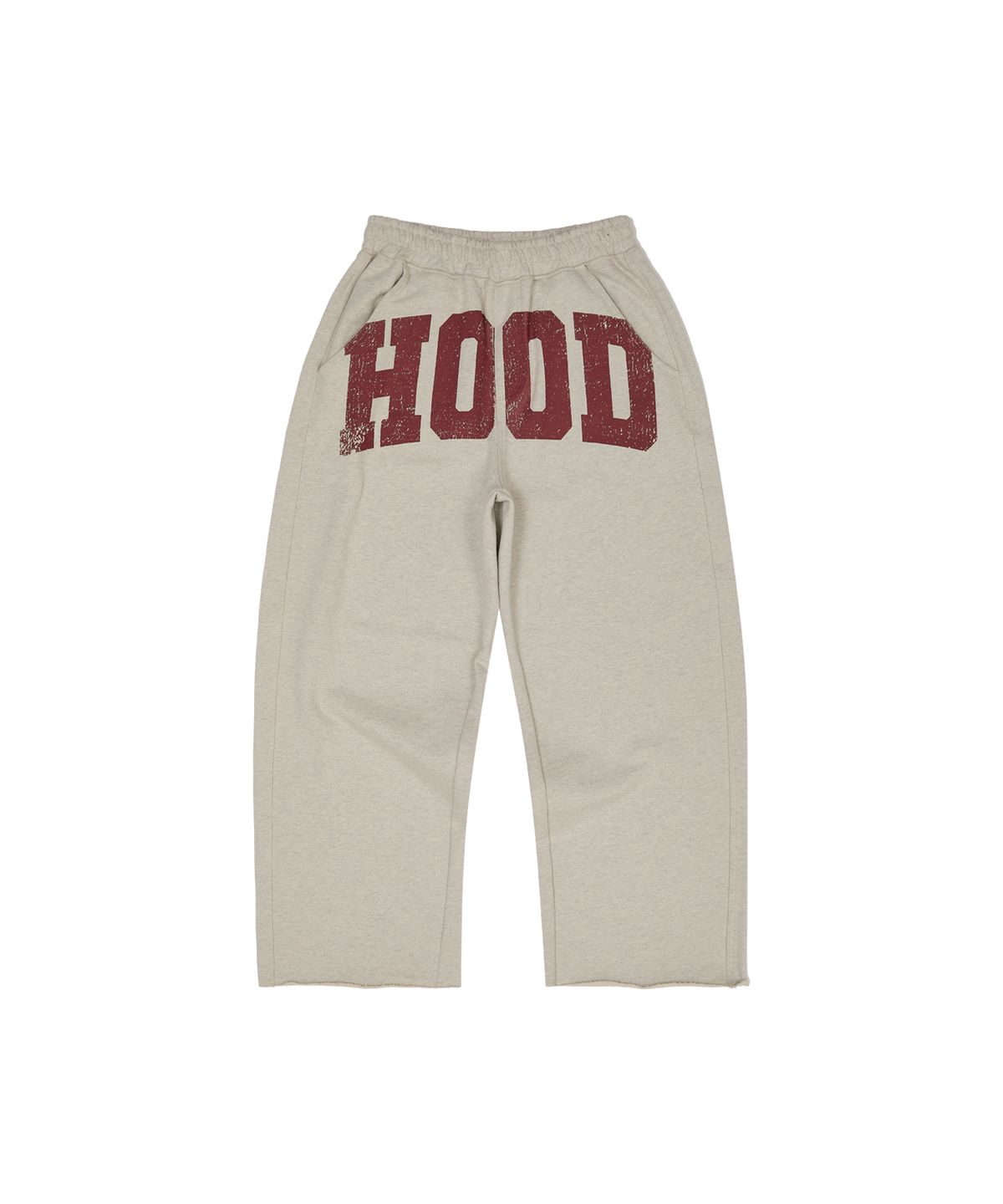 후드후드(HOODHOOD) HOOD 컷오프 스웨트팬츠 오트밀