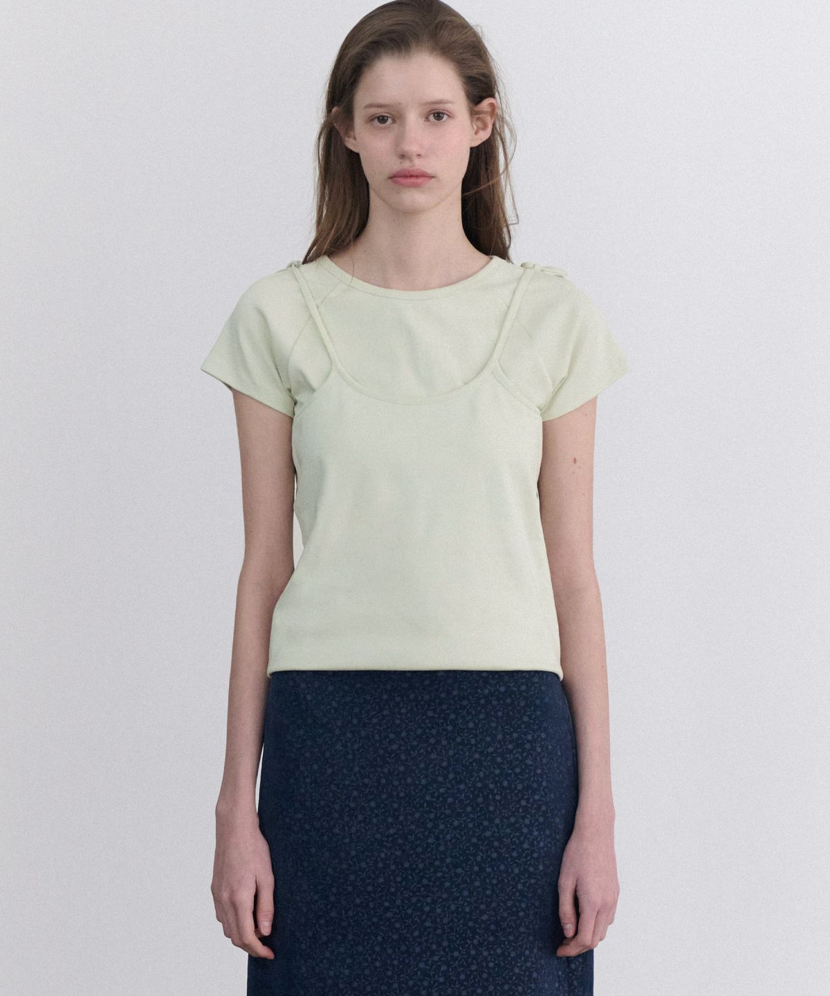 앤니즈(ANDNEEDS) Oster two way short sleeve (lime)