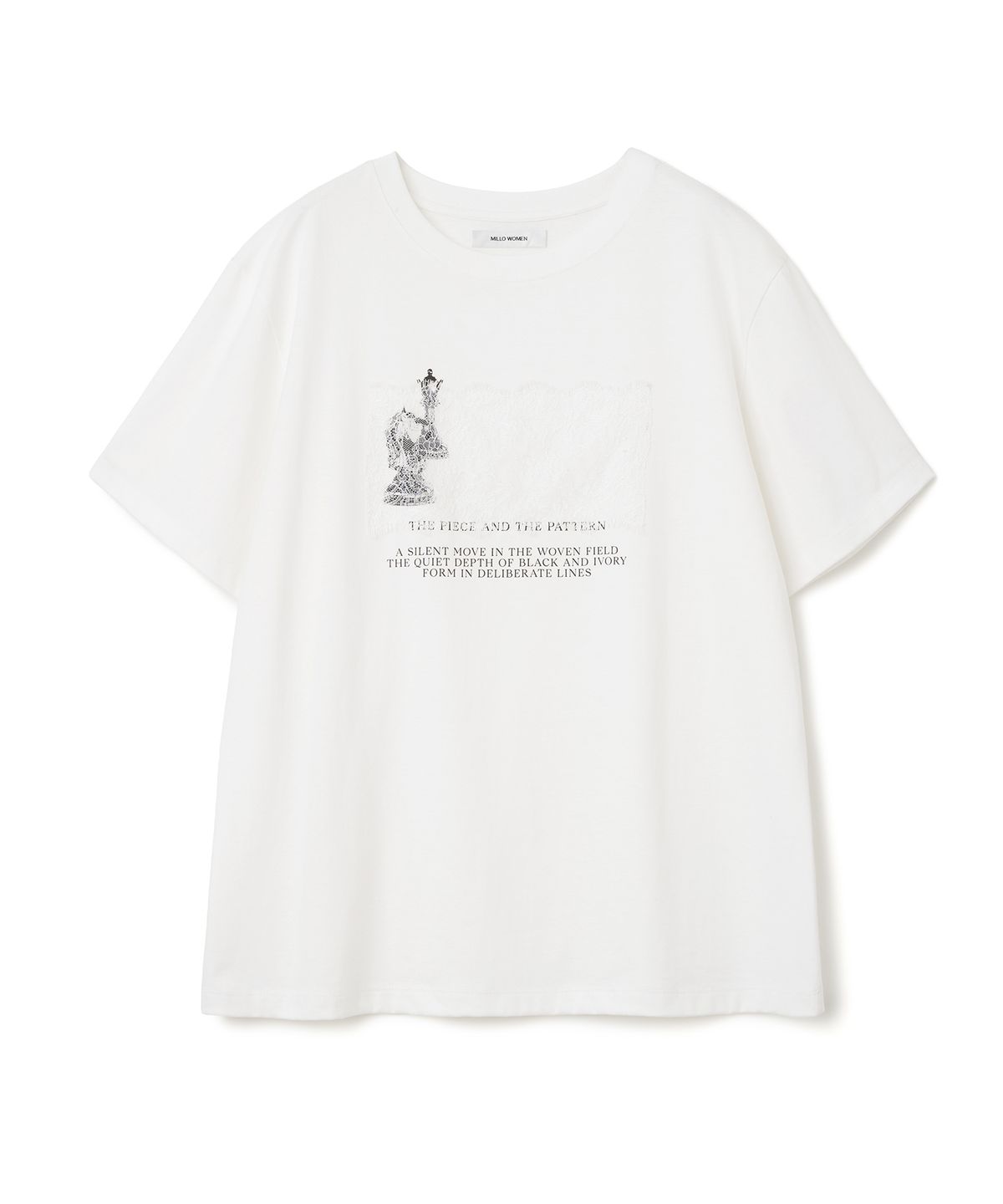 밀로 우먼(MILLO WOMEN) 갬빗 레이스 티셔츠 [아이보리]
