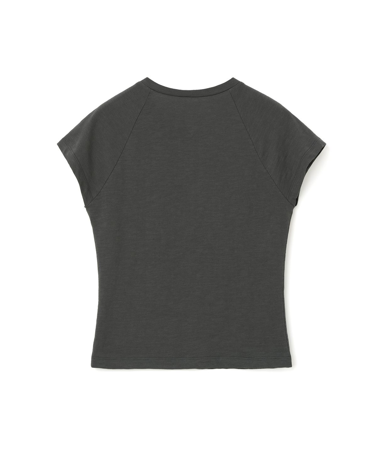 밀로 우먼(MILLO WOMEN) 헨리 내추럴 캡 슬리브 탑 [차콜]