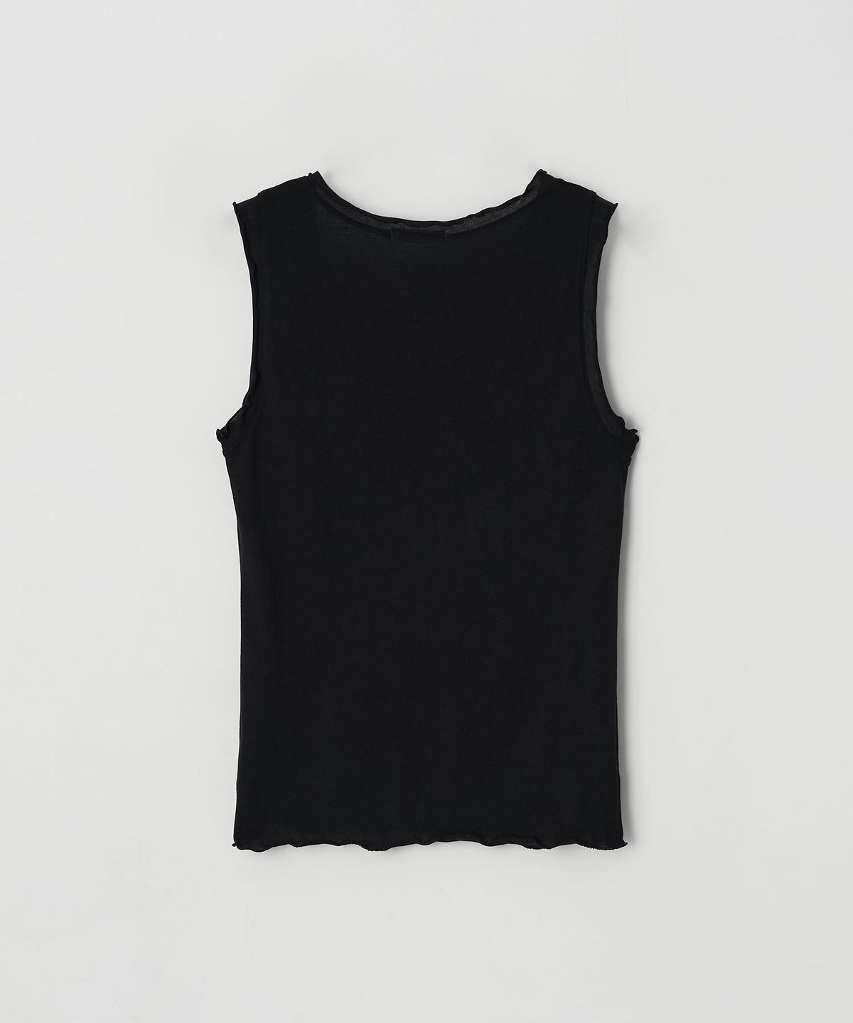 더라이(THERYE) Deep U-Neck Sleeveless Top(Black)