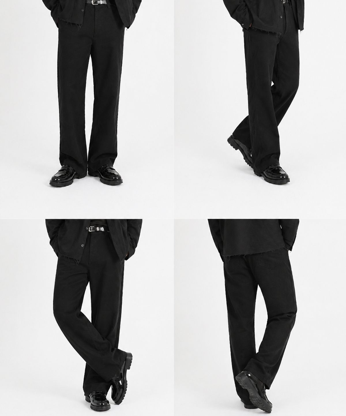 멜로스(MELLOS) 4.5CM 청키솔 로퍼 블랙-핸드메이드