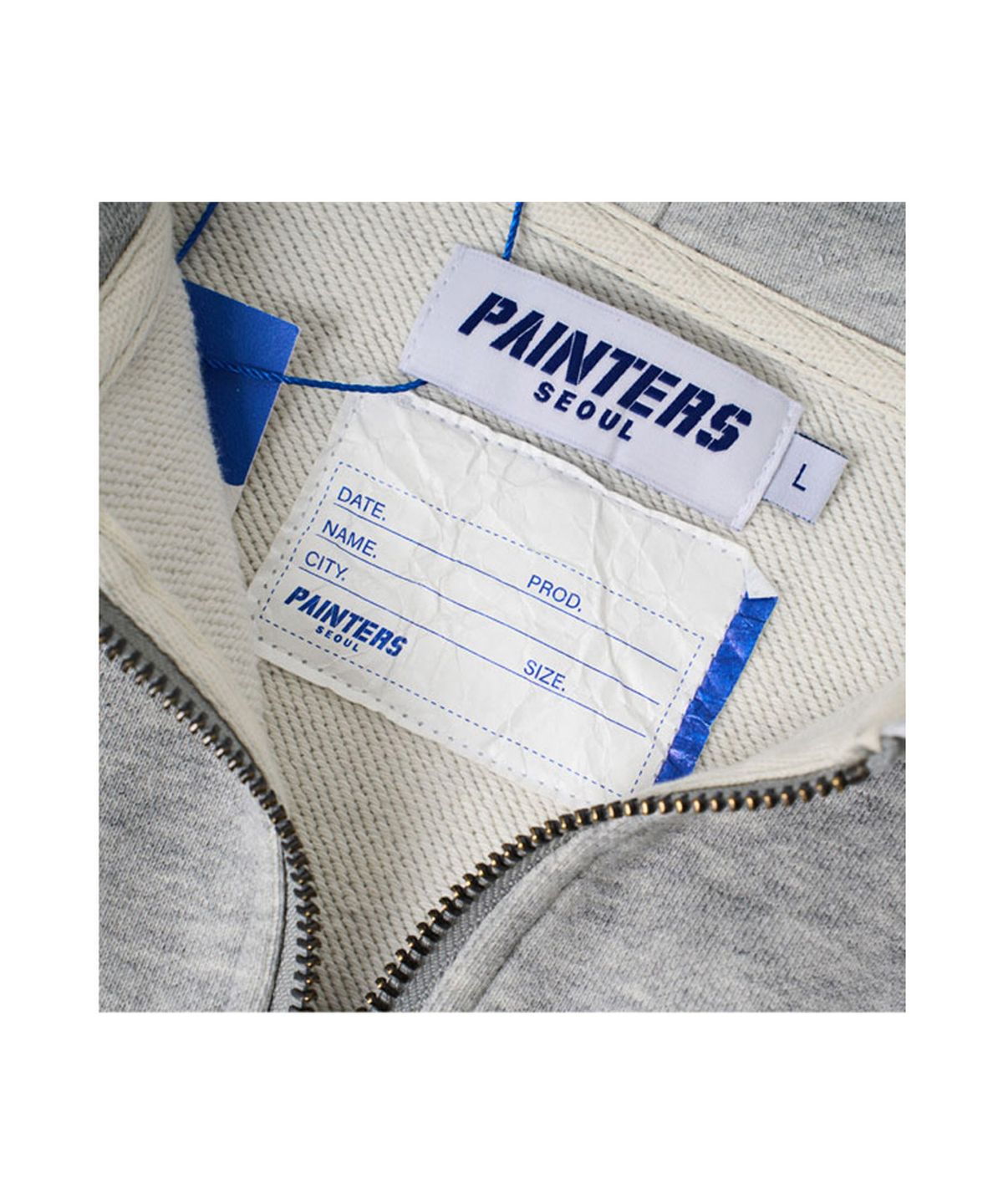 페인터스(PAINTERS) 더블 헴 디스트로이 후드 집업