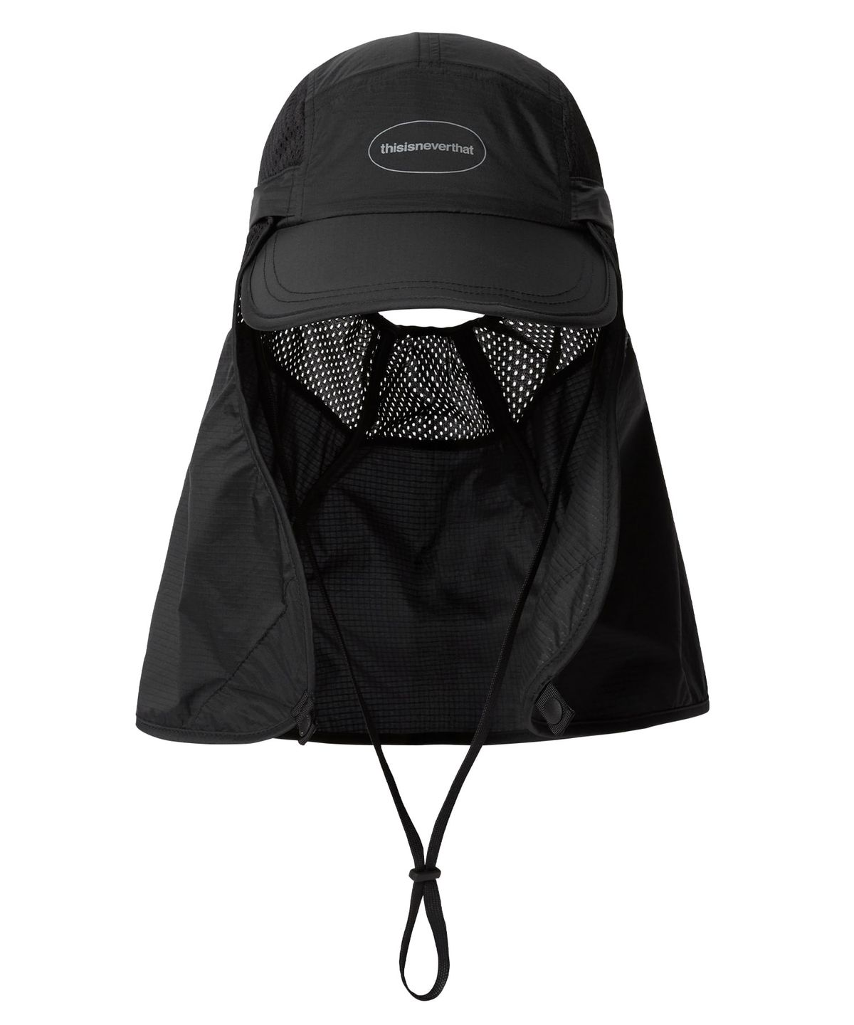 디스이즈네버댓(THISISNEVERTHAT) PERTEX® Long Bill Sun Sport Cap Black