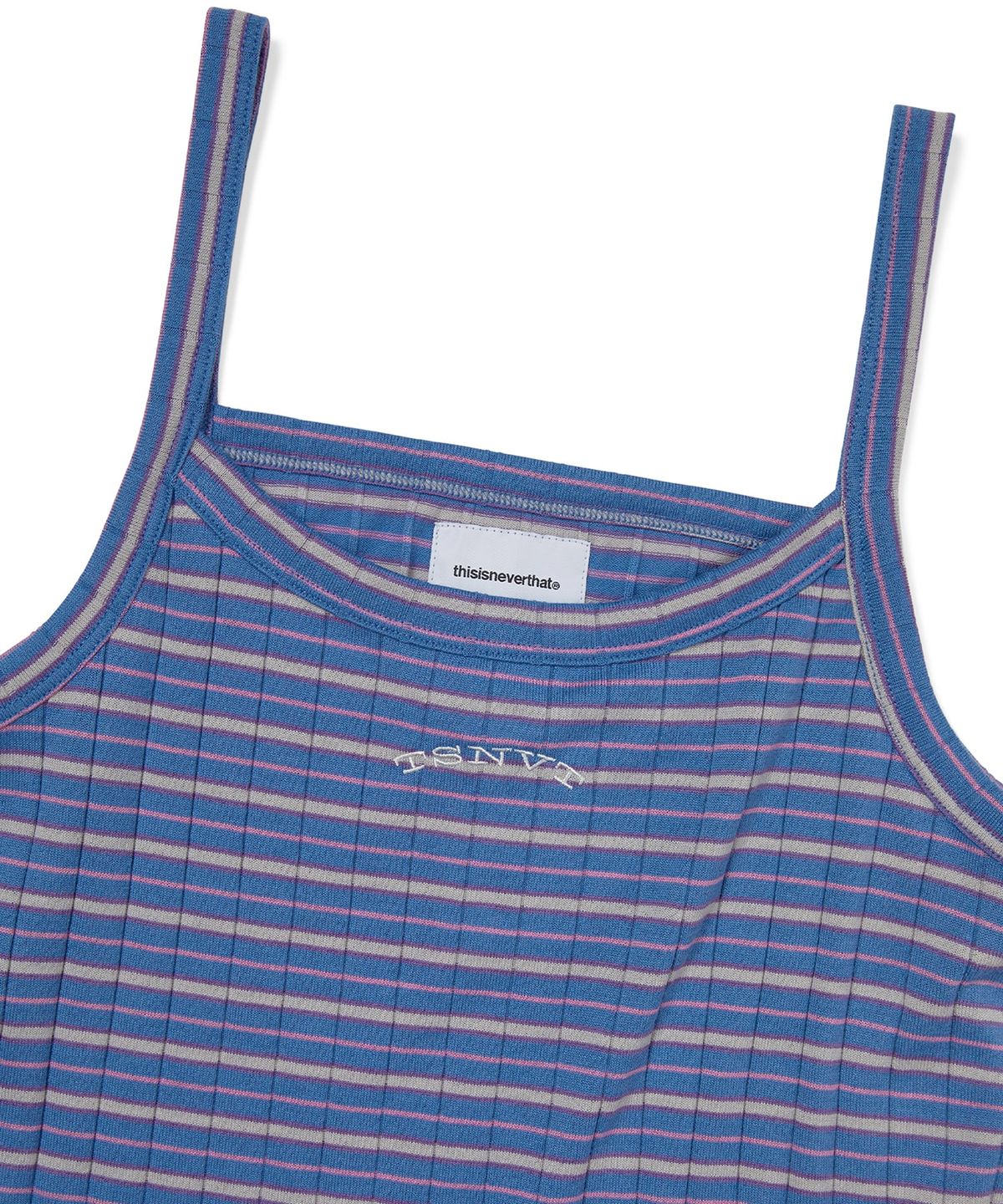 디스이즈네버댓(THISISNEVERTHAT) Sleeveless Striped W Top Blue