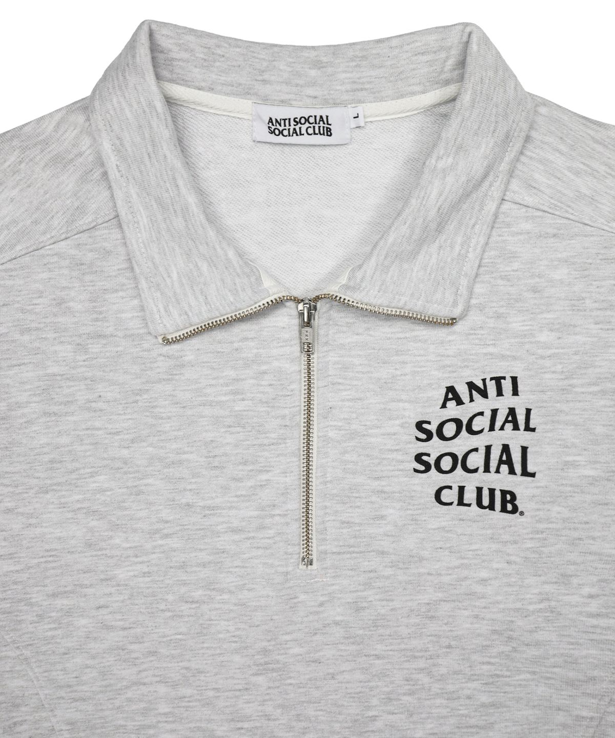 안티 소셜 소셜 클럽(ANTI SOCIAL SOCIAL CLUB) 오지 로고 하프 집 -  헤더 그레이