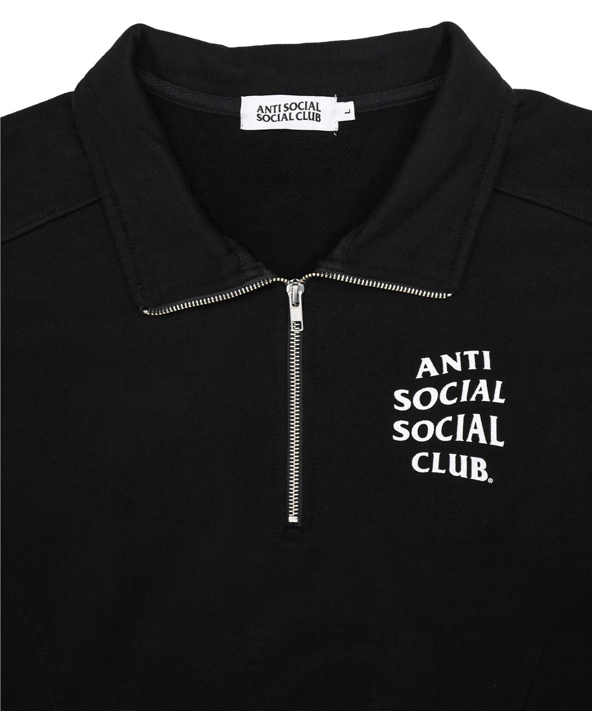 안티 소셜 소셜 클럽(ANTI SOCIAL SOCIAL CLUB) 오지 로고 하프 집 -  블랙