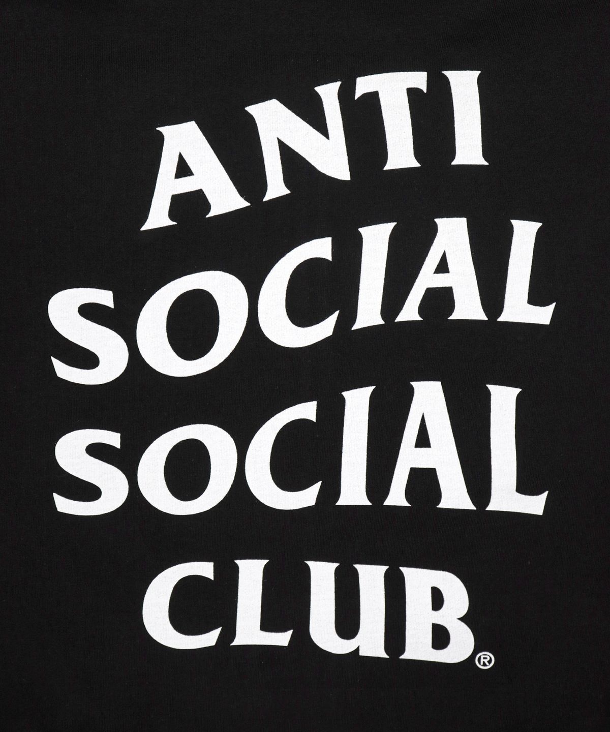 안티 소셜 소셜 클럽(ANTI SOCIAL SOCIAL CLUB) 오지 로고 후드 집 - 블랙
