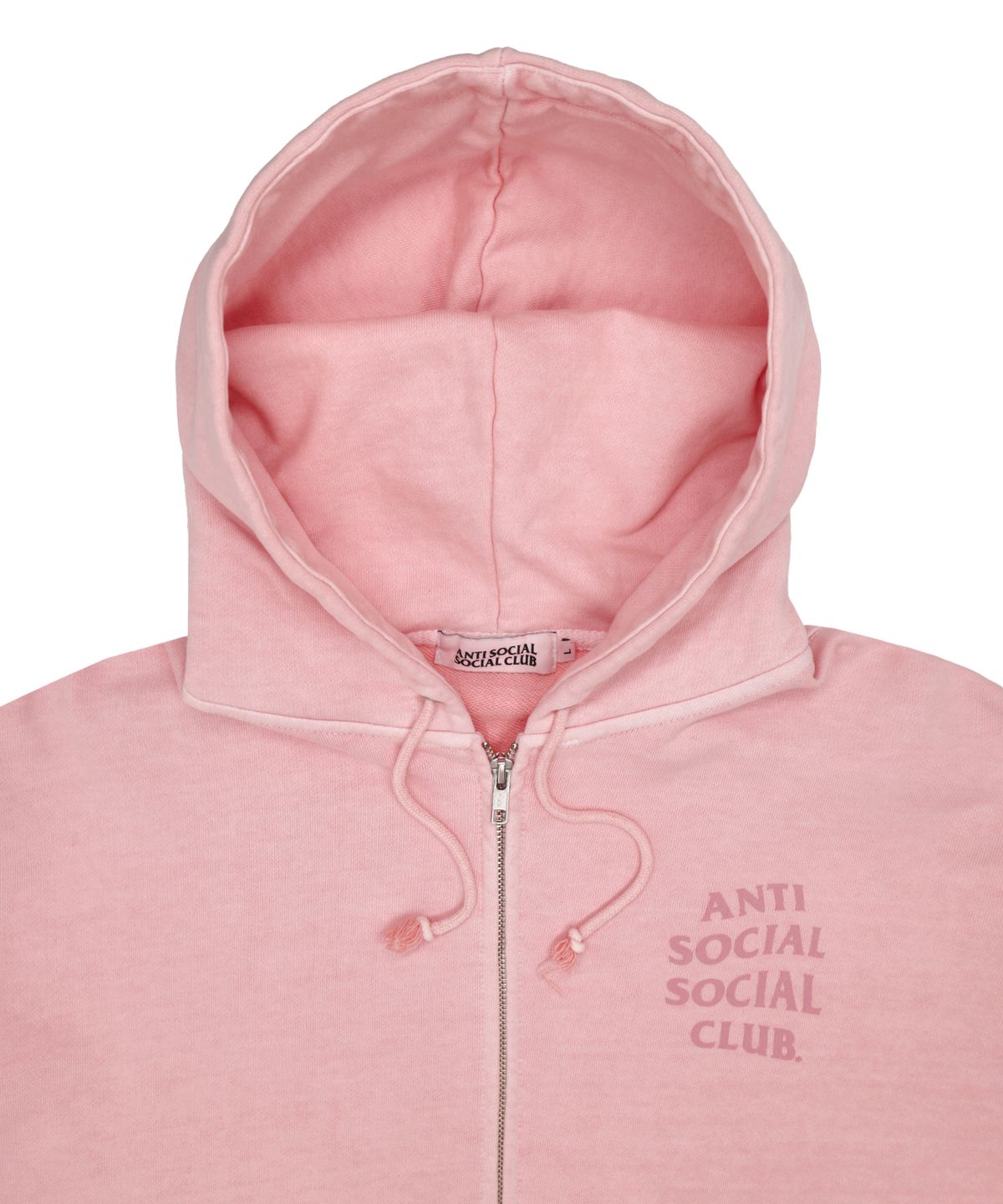 안티 소셜 소셜 클럽(ANTI SOCIAL SOCIAL CLUB) 오지 로고 후드 집 - 핑크