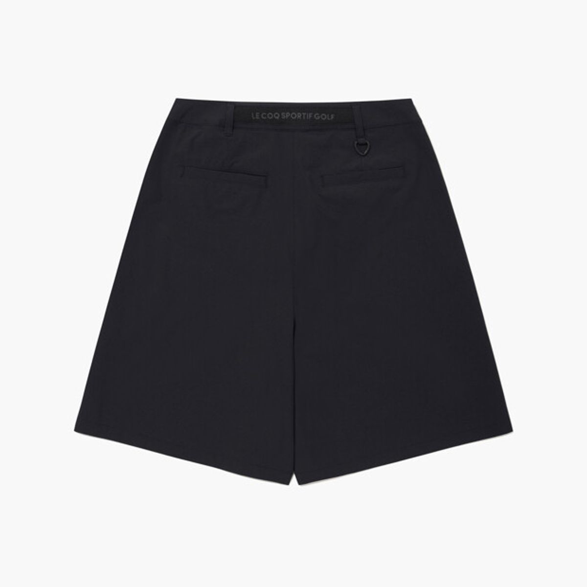 르꼬끄 골프(LECOQ GOLF) 여성 밴딩 5부 버뮤다 팬츠 _BLCK GR222LSP41