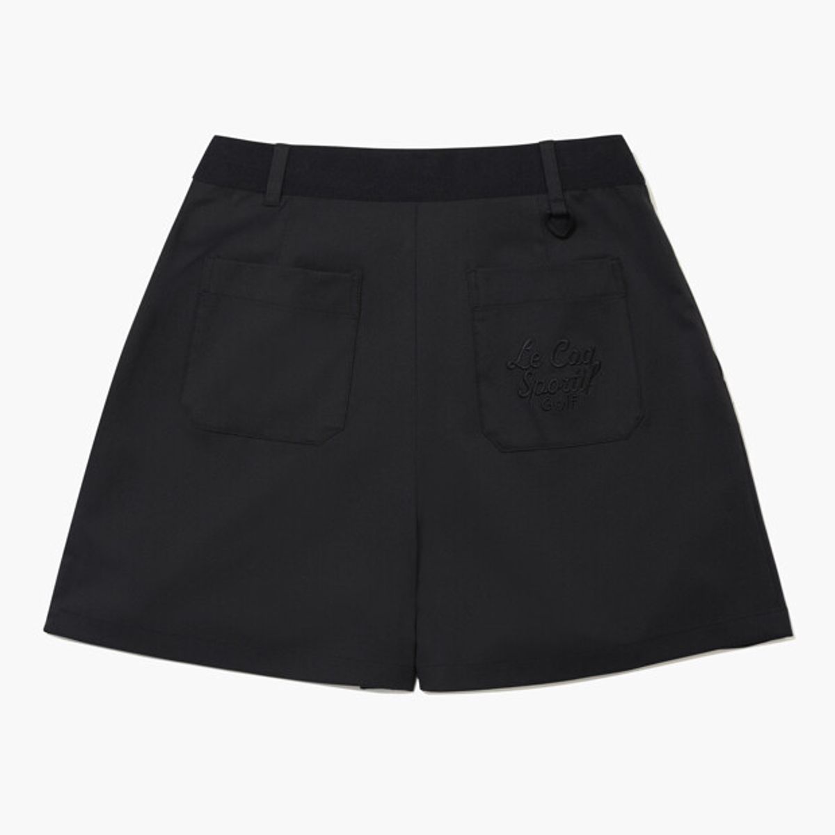 르꼬끄 골프(LECOQ GOLF) 여성 투턱 큐롯 숏팬츠 _BLCK GR222LSP43