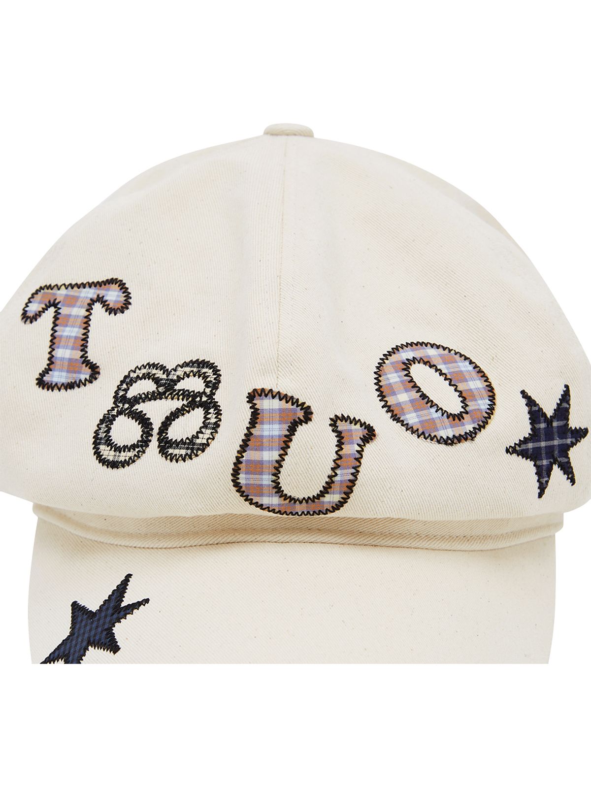 뚜오미오(TUOMIO) LOGO GRAPHIC NEWSBOY CAP [IVORY]