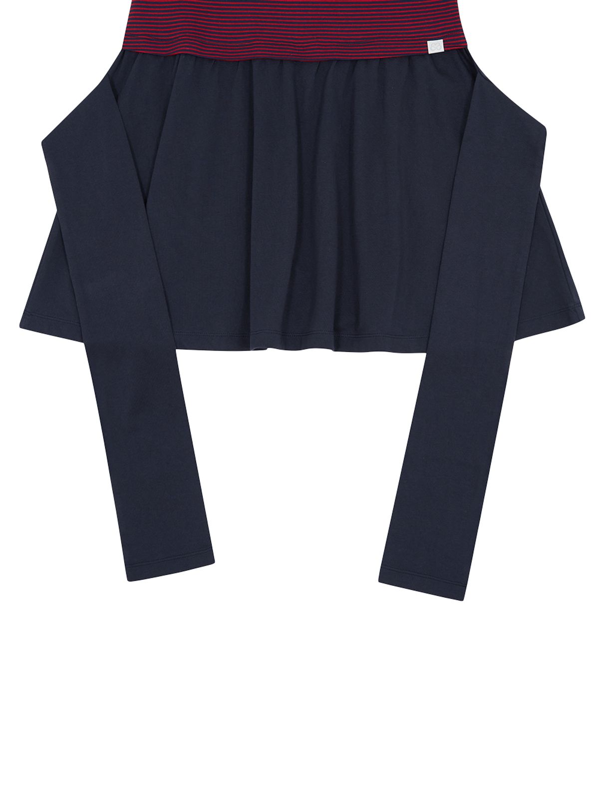 뚜오미오(TUOMIO) STRIPE TIE DRESS [NAVY]