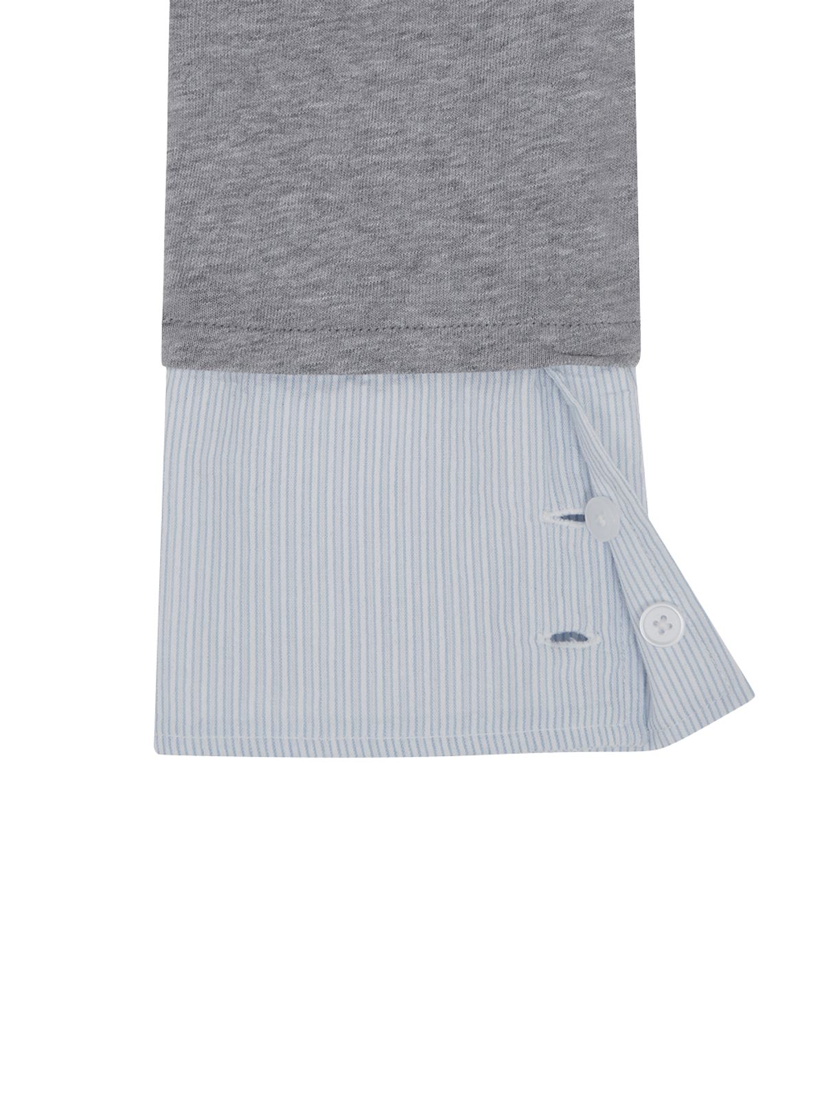 뚜오미오(TUOMIO) ASYMMETRIC COLLAR TOP [HEATHER GREY]