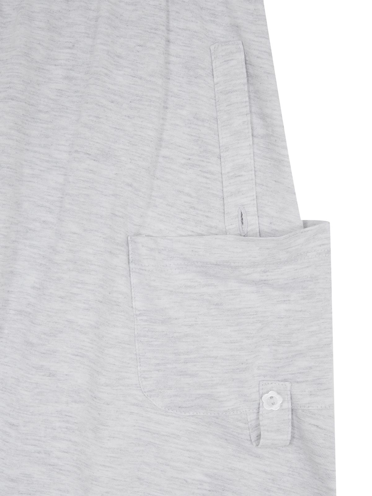 뚜오미오(TUOMIO) SHIRRED POCKET TOP [WHITE MELANGE]