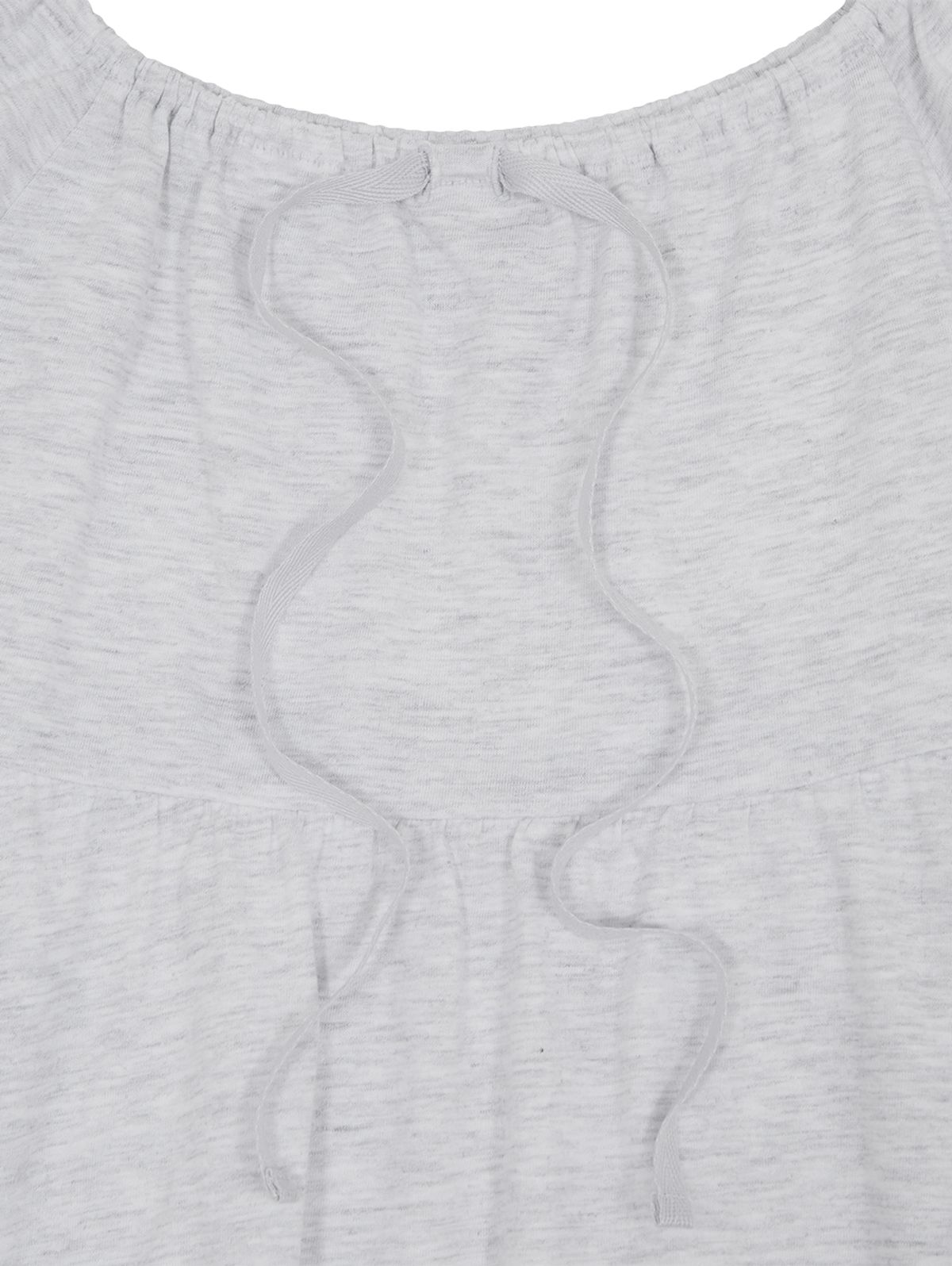 뚜오미오(TUOMIO) SHIRRED POCKET TOP [WHITE MELANGE]