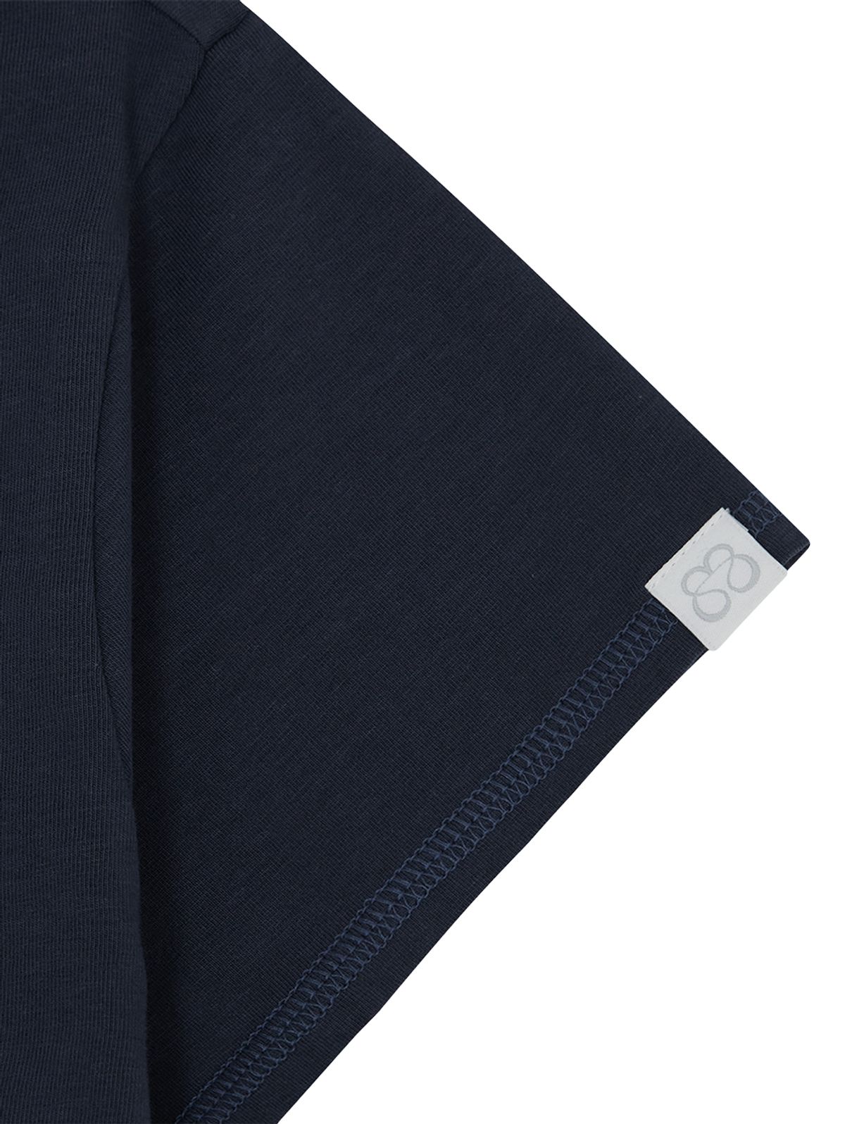 뚜오미오(TUOMIO) RIBBON OFF SHOULDER T-SHIRT [NAVY]