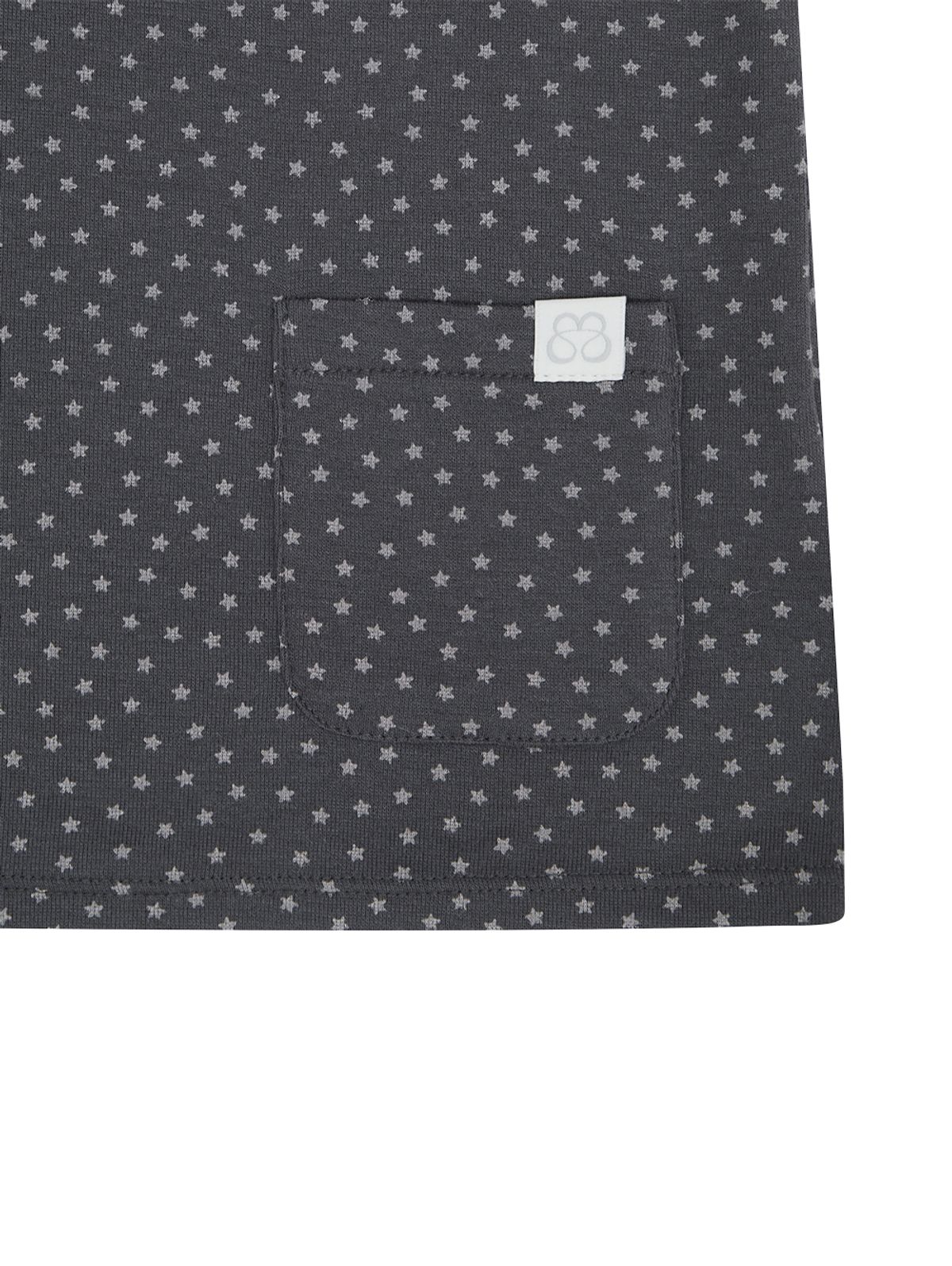 뚜오미오(TUOMIO) ALL OVER STAR T-SHIRT [CHARCOAL]