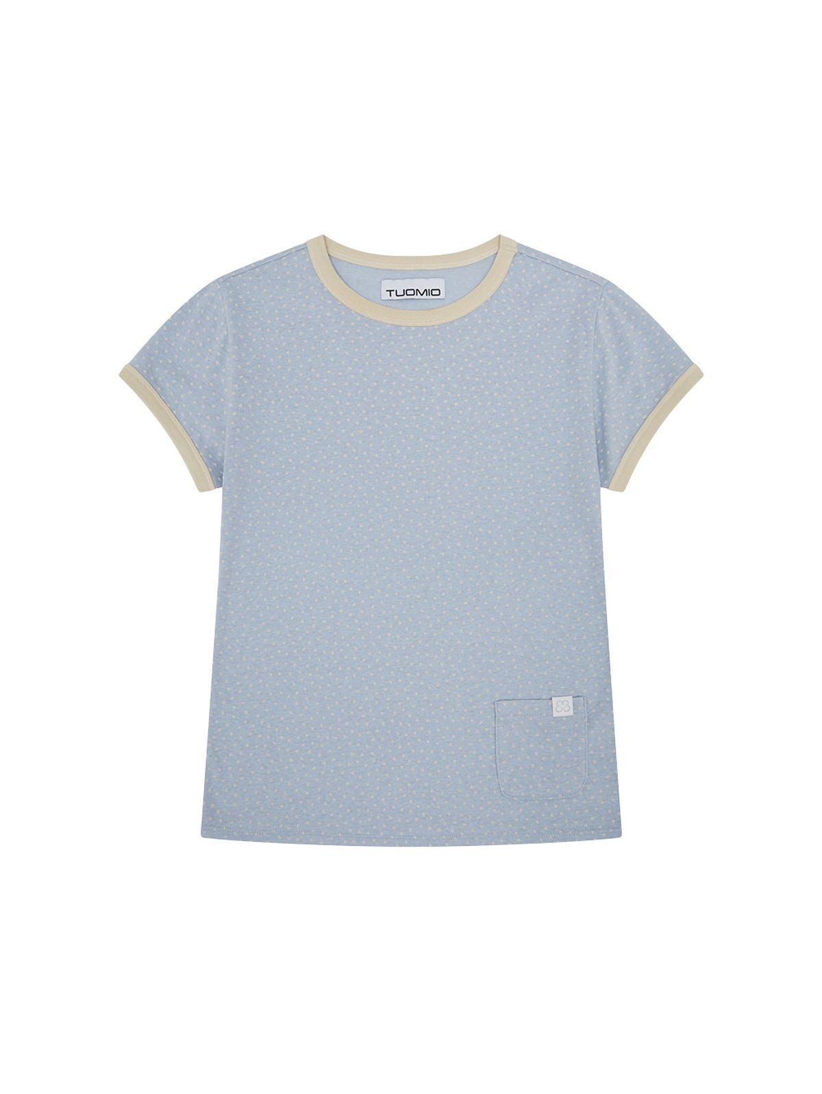 뚜오미오(TUOMIO) ALL OVER STAR T-SHIRT [BABY BLUE]