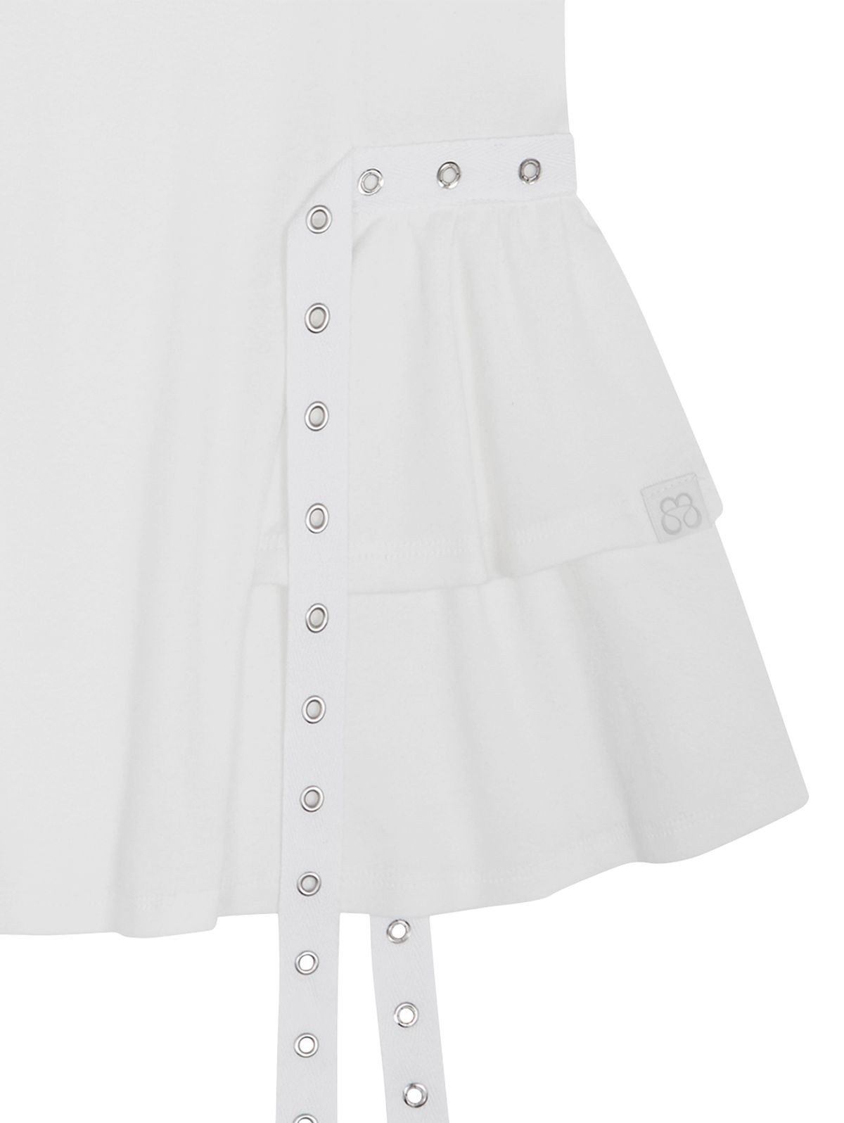 뚜오미오(TUOMIO) EYELET BELTED TANK TOP [WHITE]