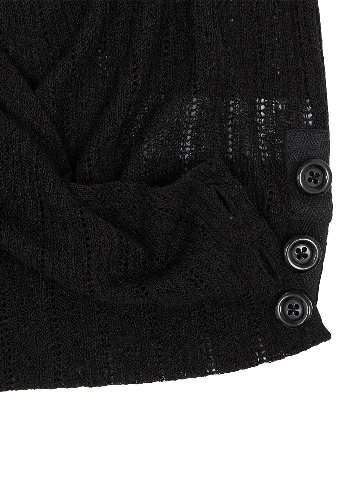 뚜오미오(TUOMIO) LIGHT LAYERED BOLERO [BLACK]