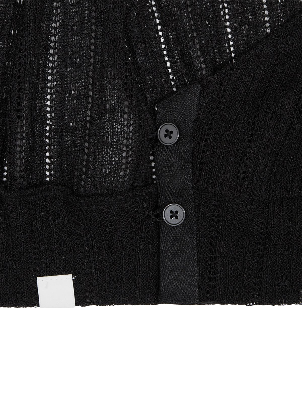 뚜오미오(TUOMIO) LIGHT LAYERED BOLERO [BLACK]
