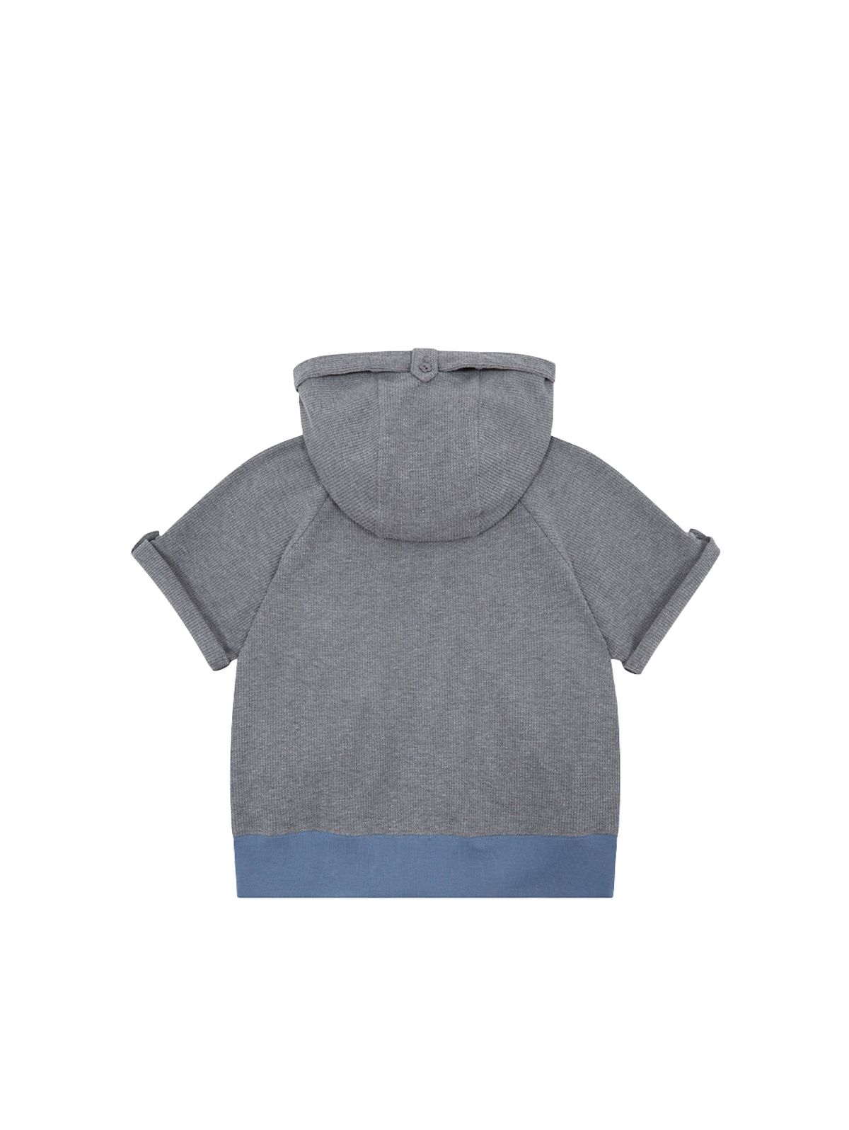 뚜오미오(TUOMIO) ROLLING HOODED ZIP-UP [CHARCOAL]