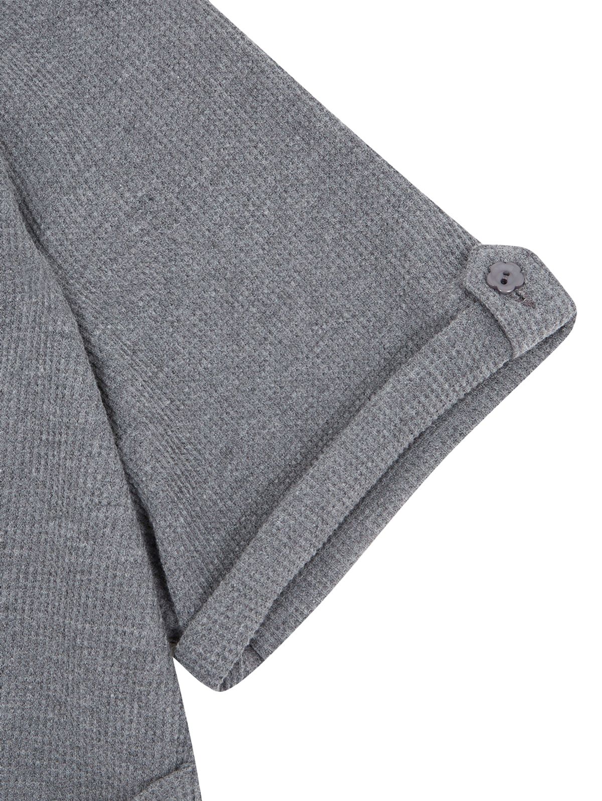 뚜오미오(TUOMIO) ROLLING HOODED ZIP-UP [CHARCOAL]