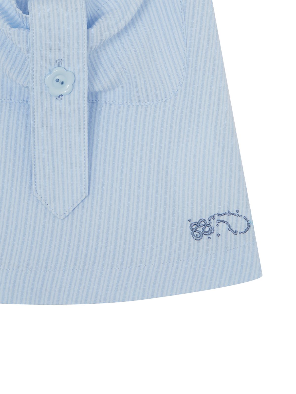 뚜오미오(TUOMIO) ROUND COLLAR HALF JACKET [BABY BLUE]