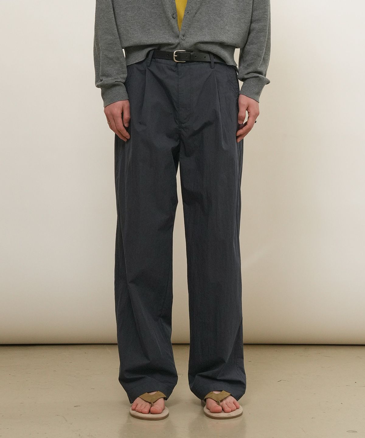 제너럴아이디어(GENERALIDEA) MAN CN 원턱 치노 팬츠 [NAVY] / GF1MPT012